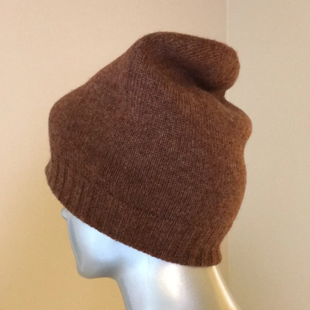 100% Cashmere Knit Beanie Reversible by St. Bernard